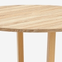Okrągły stół kuchenny do jadalni z drewna w nowoczesnym stylu 120cm Zira Oferta