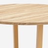 Okrągły stół kuchenny do jadalni z drewna w nowoczesnym stylu 120cm Zira Oferta
