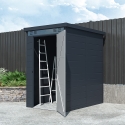 Domek ogrodowy z polipropylenu 130x190x196cm na zewnątrz Nemi Stan Magazynowy
