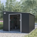Domek ogrodowy z metalu na narzędzia 279x321x203cm Maratea Stan Magazynowy