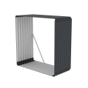 Drewutnia do ogrodu z metalu 110x52x110cm Livigno Sprzedaż