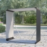 Drewutnia do ogrodu z metalu 110x52x110cm Livigno Stan Magazynowy