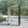 Drewutnia metalowa zewnętrzna do ogrodu 110x52x180cm Courmayeur Stan Magazynowy