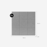 Zestaw 8 panele dźwiękochłonne 60x60 dekoracyjne geometryczne szare Didi-G Katalog