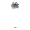 Lampa podłogowa z kloszem z piór i 3 punktami świetlnymi h160cm Palm L Zakup