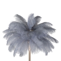 Lampa podłogowa z kloszem z piór i 3 punktami świetlnymi h160cm Palm L 