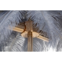 Lampa stołowa z abażurem z piór i 2 punktami świetlnymi Palm S 