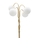 Lampa podłogowa z plecioną strukturą i matowymi szklanymi kulami Glamy 4 Oferta