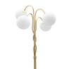 Lampa podłogowa z plecioną strukturą i matowymi szklanymi kulami Glamy 4 Oferta