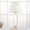 Elegancka lampka stołowa z złotą podstawą i beżowym kloszem Flush S Sprzedaż
