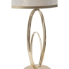 Elegancka lampka stołowa z złotą podstawą i beżowym kloszem Flush S Sprzedaż