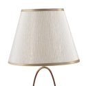 Elegancka lampka stołowa z złotą podstawą i beżowym kloszem Flush S Oferta