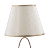 Elegancka lampka stołowa z złotą podstawą i beżowym kloszem Flush S Oferta