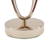 Elegancka lampka stołowa z złotą podstawą i beżowym kloszem Flush S Rabaty