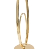 Elegancka lampa stołowa z złotą podstawą i beżowym abażurem Flush M Rabaty