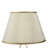 Elegancka lampa stołowa z złotą podstawą i beżowym abażurem Flush M Katalog