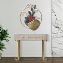 Konsola do przedpokoju z 3 szufladami i złotymi nogami 100x40cm Glamour Sprzedaż