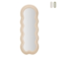 Lustro ścienne lub stojące z falistym wzorem, welur 60x160cm Miki Promocja