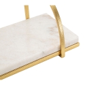 Półka ścienna glam z metalu złotego i białego marmuru Marble Sprzedaż