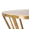Stolik dekoracyjny wysoki okrągły do salonu z metalu złoty glamour 38 cm Stick Oferta