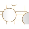 Złote lustro ścienne geometryczne z wieloma okrągłymi lustrami 117x61cm Gloxy Sprzedaż