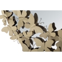 Okrągłe lustro ścienne w złotej ramie z dekoracyjnymi motylami Butterfly M Oferta