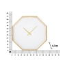 Zegar ścienny w kształcie ośmiokąta, złoty metal Octagonal Katalog