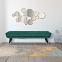 Dekoracja ścienna z okrągłych, złotych luster Mirrors Sprzedaż