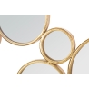 Dekoracja ścienna z okrągłych, złotych luster Mirrors Rabaty