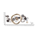 Dekoracja ścienna metalowa 3D minimalistyczna Indry Katalog