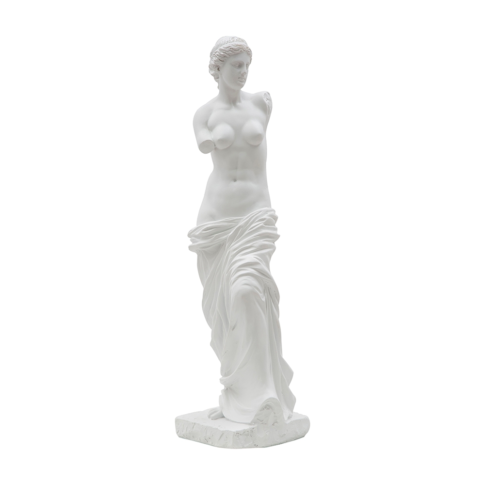 Klasyczna dekoracyjna figura stołowa z białej polirezyny h49cm Greek Promocja Klasyczna dekoracyjna figura stołowa z białej polirezyny h49cm Greek Promocja