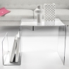 Stolik designerski z przeźroczystego pleksi z miejscem na czasopisma S-Table Sprzedaż