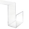Stolik designerski z przeźroczystego pleksi z miejscem na czasopisma S-Table Sprzedaż