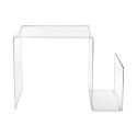 Stolik designerski z przeźroczystego pleksi z miejscem na czasopisma S-Table Oferta