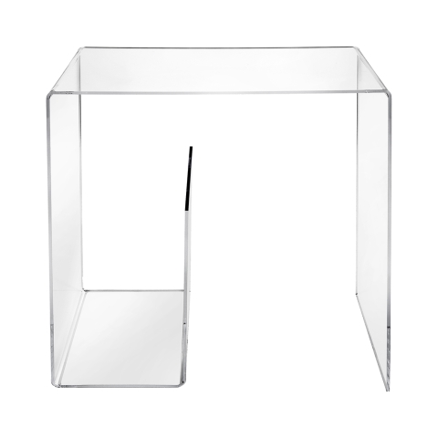 Stolik kawowy z przezroczystego pleksiglasu 33x50x50cm G Table Promocja