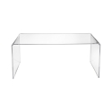 Nowoczesny stolik z przezroczystego pleksiglasu 40x81x36 cm do salonu Milvio Promocja