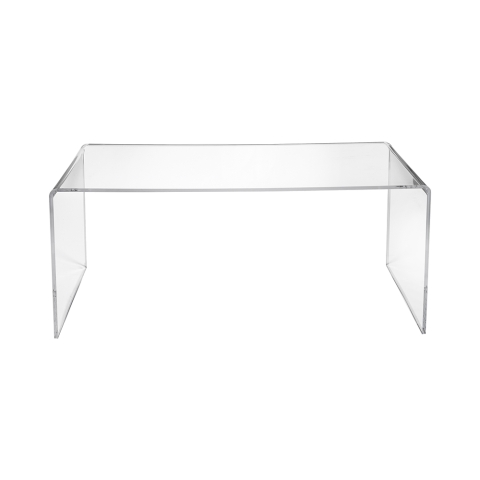Nowoczesny stolik z przezroczystego pleksiglasu 40x81x36 cm do salonu Milvio Promocja