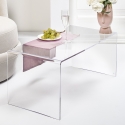 Nowoczesny stolik z przezroczystego pleksiglasu 40x81x36 cm do salonu Milvio Sprzedaż