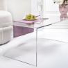 Nowoczesny stolik z przezroczystego pleksiglasu 40x81x36 cm do salonu Milvio Rabaty