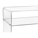 Nowoczesna szafka RTV w przezroczystym pleksi 33x100x50cm Visio Sprzedaż