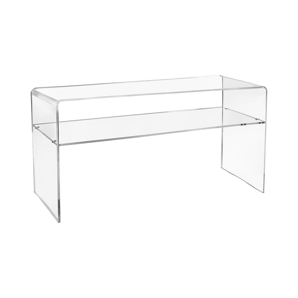 Nowoczesna szafka RTV w przezroczystym pleksi 33x100x50cm Visio Promocja Nowoczesna szafka RTV w przezroczystym pleksi 33x100x50cm Visio Promocja