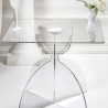Kwadratowy stolik kawowy 50x50 cm z przezroczystego pleksi Tessara Oferta