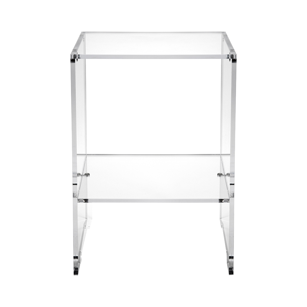 Stolik kawowy z przezroczystego plexi design 29x32x45 cm Contigo Promocja