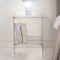 Stolik kawowy z przezroczystego plexi design 29x32x45 cm Contigo Sprzedaż