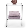 Stolik kawowy z przezroczystego plexi design 29x32x45 cm Contigo Oferta