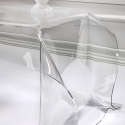 Stolik kawowy kwadratowy z plexiglasu Drappeggi - nowoczesny design Rabaty
