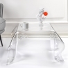 Stolik kawowy kwadratowy z plexiglasu Drappeggi - nowoczesny design Sprzedaż