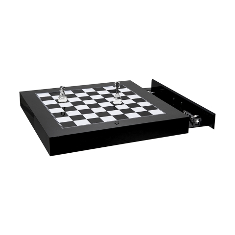 Nowoczesna szachownica i warcaby z przezroczystego plexi Magnus Promocja