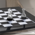 Przezroczysta szklana szachownica w designie do gry w warcaby Kasparov Sprzedaż