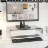 Stojak na monitor biurkowy z przezroczystego pleksi 25x49x8 cm Oly Sprzedaż